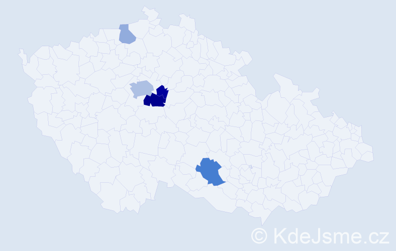 Příjmení: 'Piffl', počet výskytů 12 v celé ČR