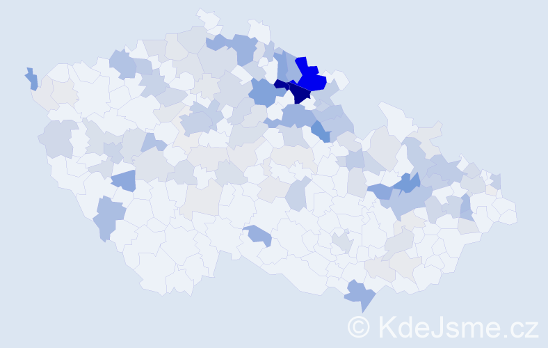 Příjmení: 'Kuhnová', počet výskytů 397 v celé ČR