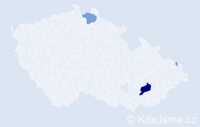 Příjmení: 'Pomališová', počet výskytů 17 v celé ČR