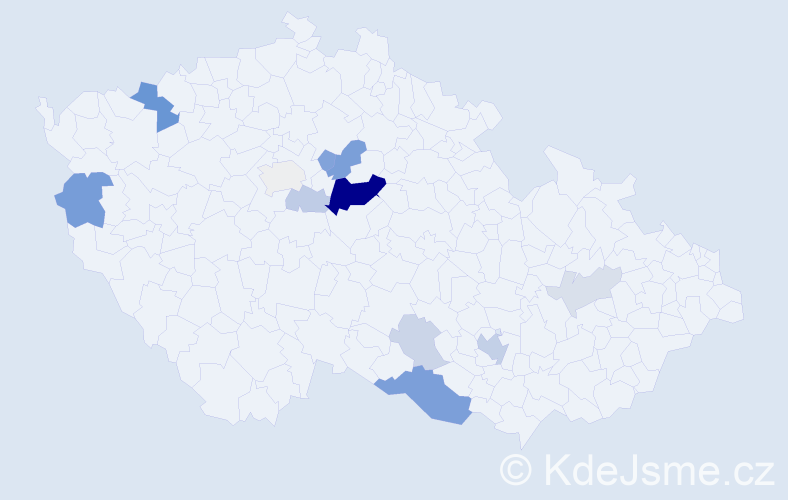 Příjmení: 'Milbach', počet výskytů 33 v celé ČR