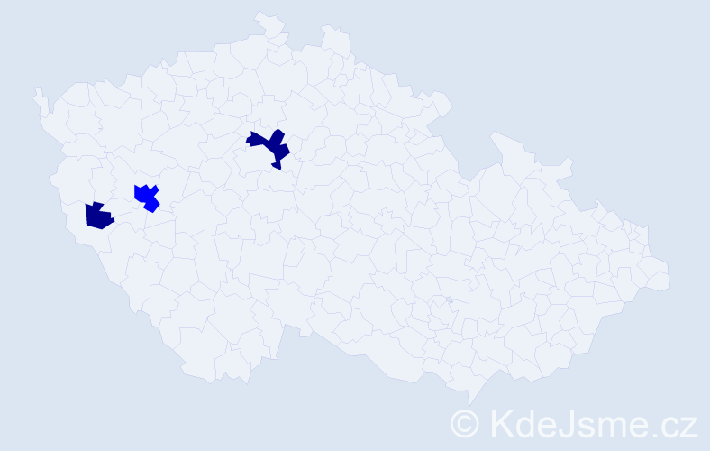 Příjmení: 'Syla', počet výskytů 5 v celé ČR
