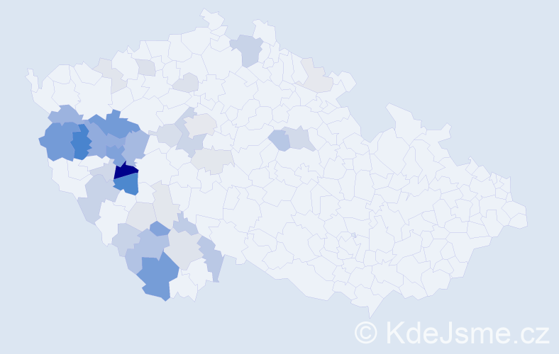 Příjmení: 'Kajerová', počet výskytů 132 v celé ČR