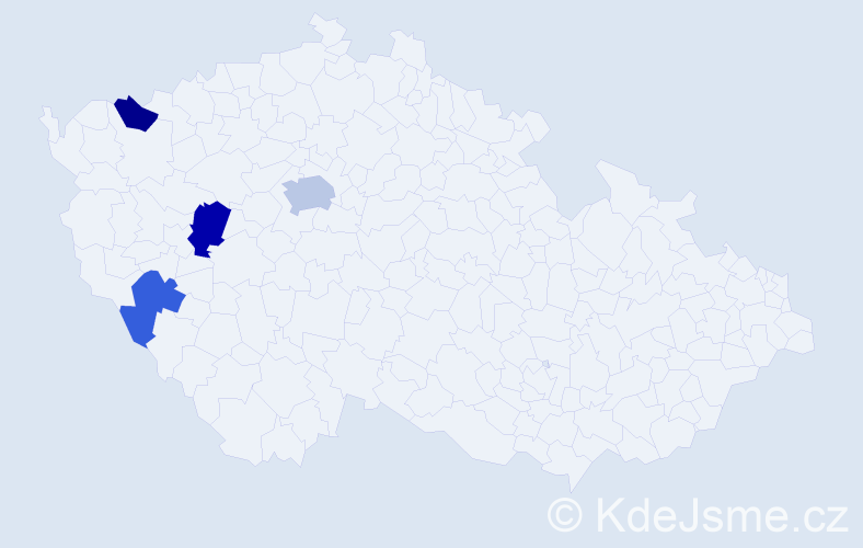 Příjmení: 'Rondevaldová', počet výskytů 12 v celé ČR