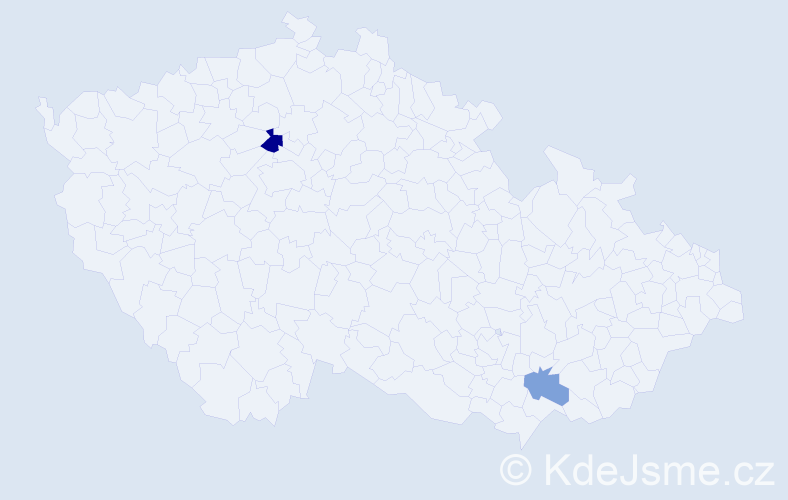 Příjmení: 'Balžanková', počet výskytů 3 v celé ČR