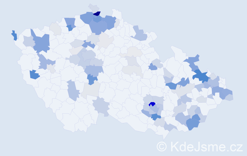 Příjmení: 'Heinrich', počet výskytů 293 v celé ČR