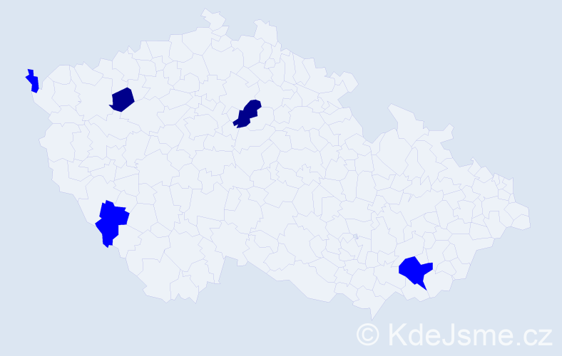 Příjmení: 'Winterblumová', počet výskytů 7 v celé ČR