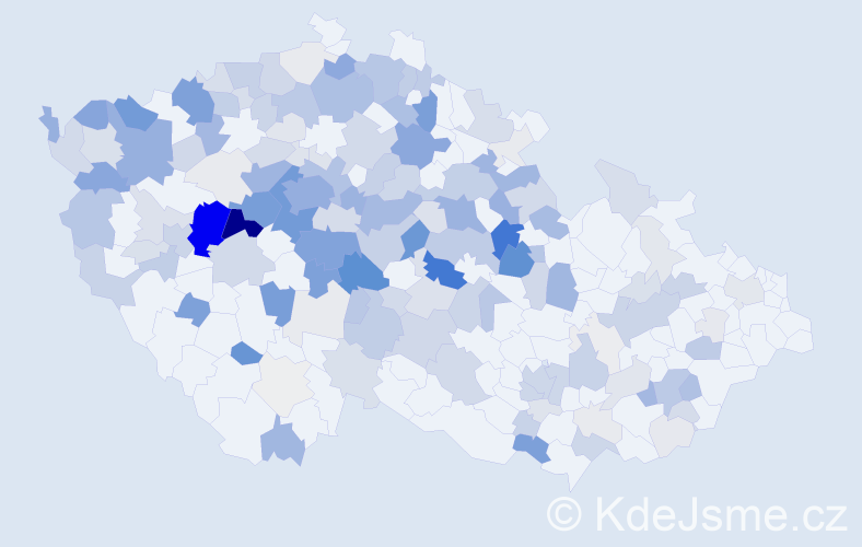 Příjmení: 'Bělohlávek', počet výskytů 699 v celé ČR