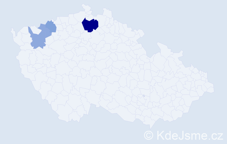 Příjmení: 'Cahajla', počet výskytů 12 v celé ČR