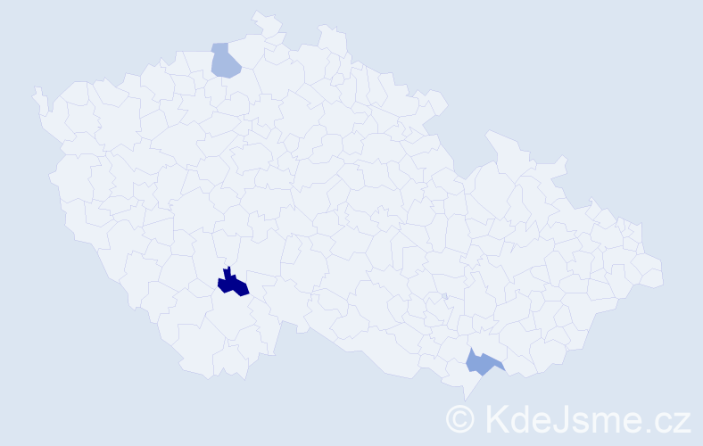Příjmení: 'Koněvová', počet výskytů 3 v celé ČR
