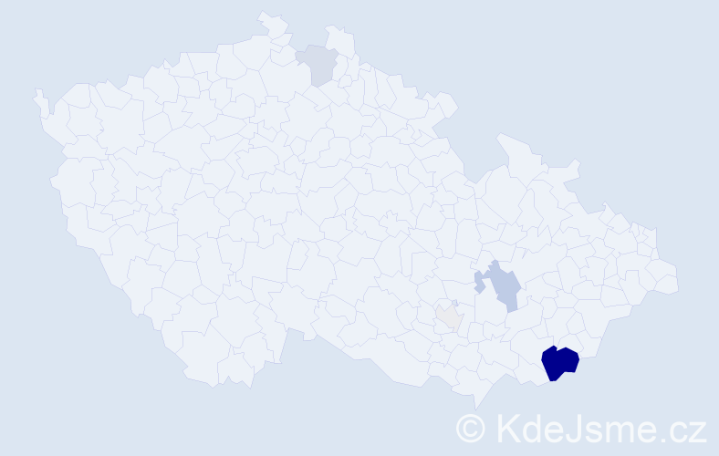 Příjmení: 'Pummer', počet výskytů 25 v celé ČR