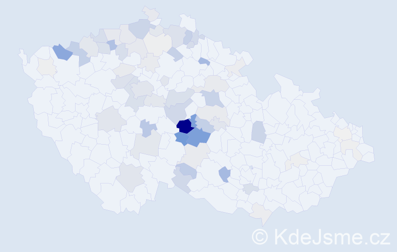 Příjmení: 'Choutka', počet výskytů 241 v celé ČR