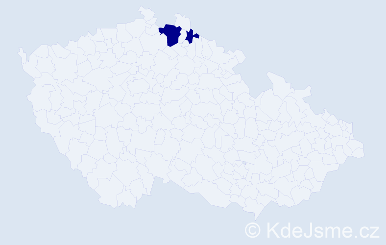 Příjmení: 'Lemp', počet výskytů 2 v celé ČR
