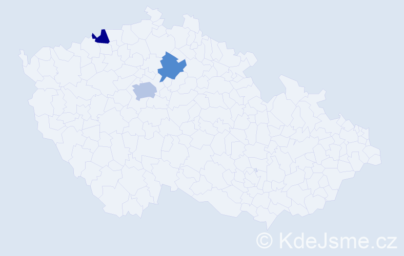 Příjmení: 'Karadžovová', počet výskytů 4 v celé ČR