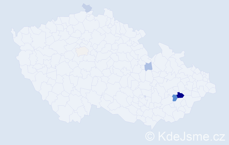 Příjmení: 'Kühnert', počet výskytů 11 v celé ČR