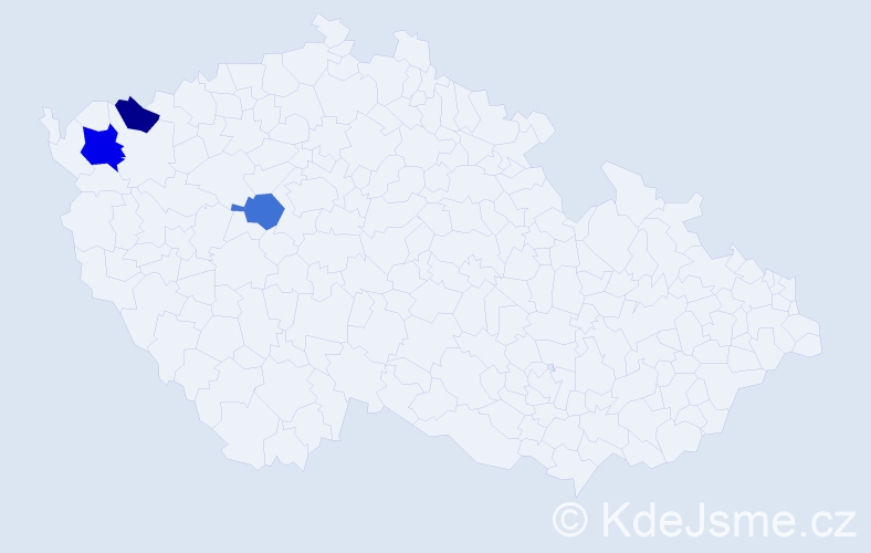 Příjmení: 'Pöselt', počet výskytů 8 v celé ČR