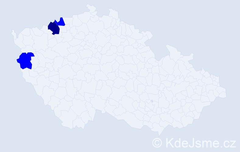 Příjmení: 'Schall', počet výskytů 4 v celé ČR