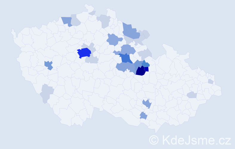Příjmení: 'Limberský', počet výskytů 89 v celé ČR