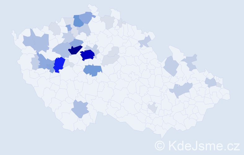 Příjmení: 'Poch', počet výskytů 134 v celé ČR