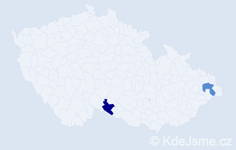 Příjmení: 'Andruszkiw', počet výskytů 3 v celé ČR