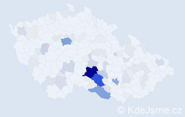Příjmení: 'Maštera', počet výskytů 272 v celé ČR