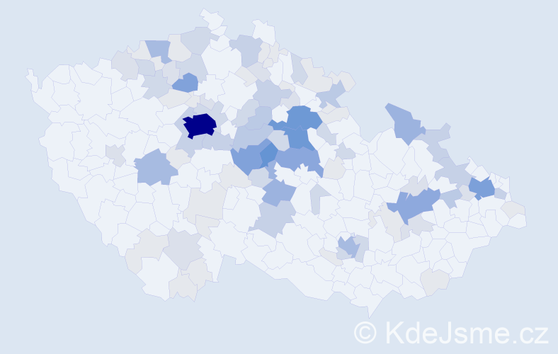 Příjmení: 'Čepková', počet výskytů 327 v celé ČR
