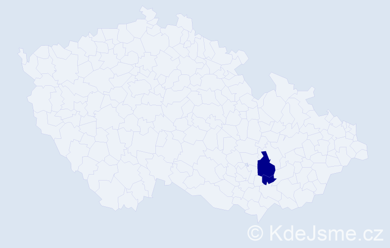 Příjmení: 'Behanovský', počet výskytů 4 v celé ČR