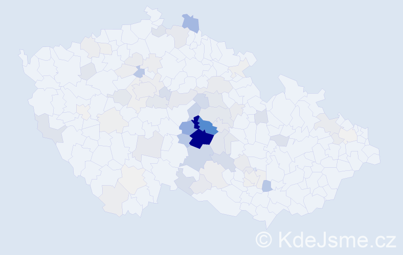 Příjmení: 'Teclová', počet výskytů 276 v celé ČR