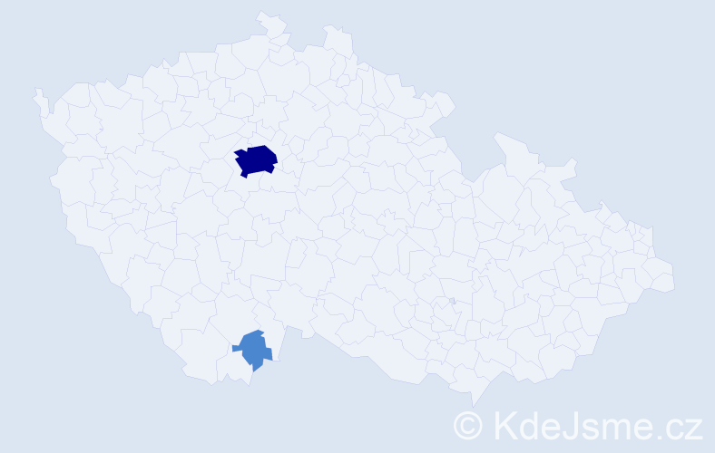 Příjmení: 'Klopf', počet výskytů 4 v celé ČR