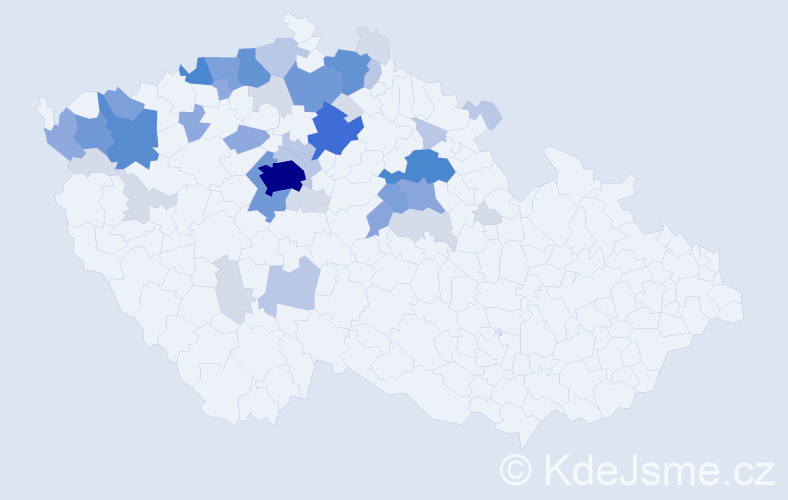 Příjmení: 'Poživil', počet výskytů 144 v celé ČR