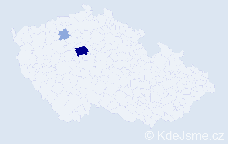 Příjmení: 'Mclaughlin', počet výskytů 7 v celé ČR