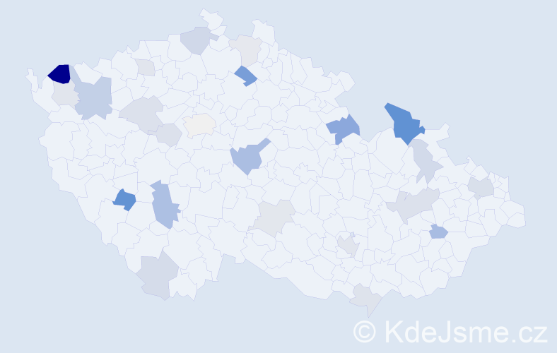 Příjmení: 'Šramková', počet výskytů 51 v celé ČR