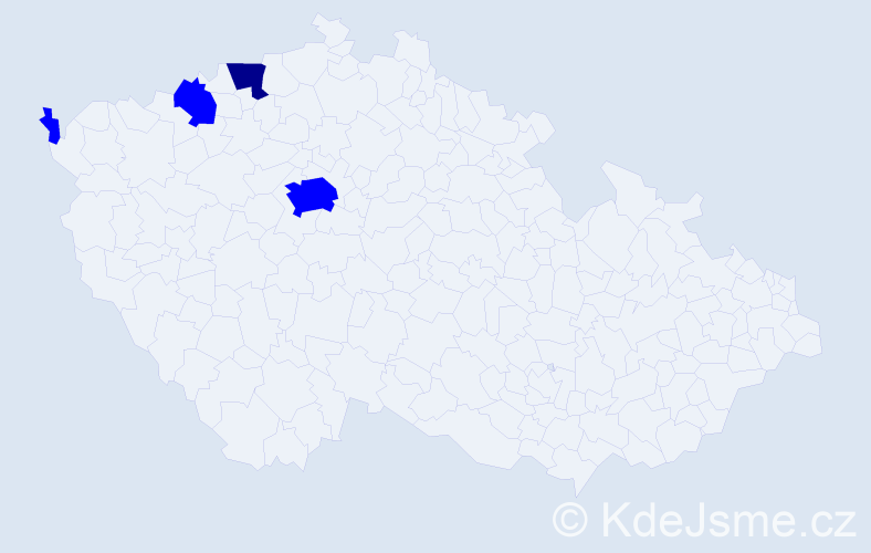 Příjmení: 'Cao Thanh', počet výskytů 5 v celé ČR