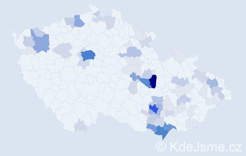 Příjmení: 'Cupal', počet výskytů 238 v celé ČR