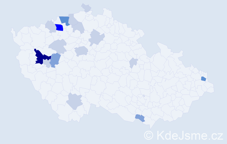 Příjmení: 'Tipanová', počet výskytů 47 v celé ČR