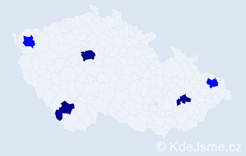 Příjmení: 'Kowalewská', počet výskytů 8 v celé ČR