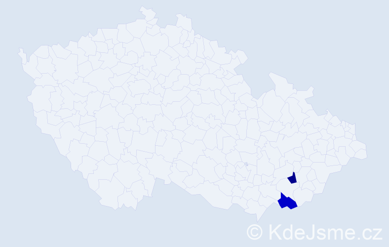 Příjmení: 'Miakiš', počet výskytů 2 v celé ČR