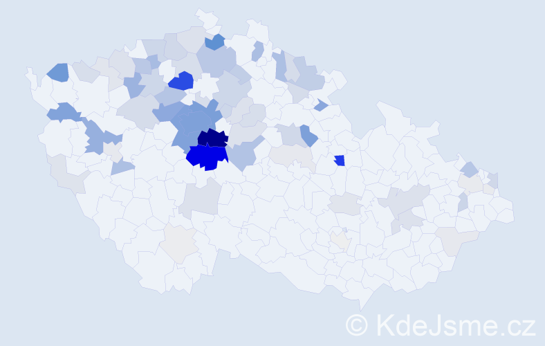 Příjmení: 'Znamenáček', počet výskytů 363 v celé ČR