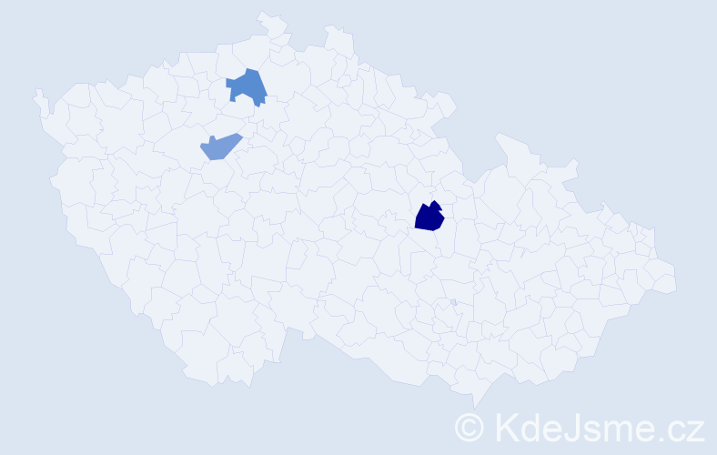Příjmení: 'Karakolev', počet výskytů 3 v celé ČR