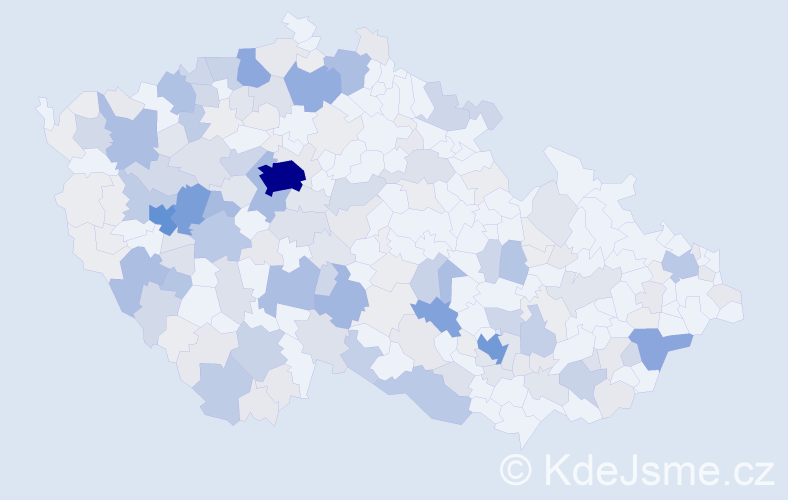 Příjmení: 'Stupka', počet výskytů 773 v celé ČR