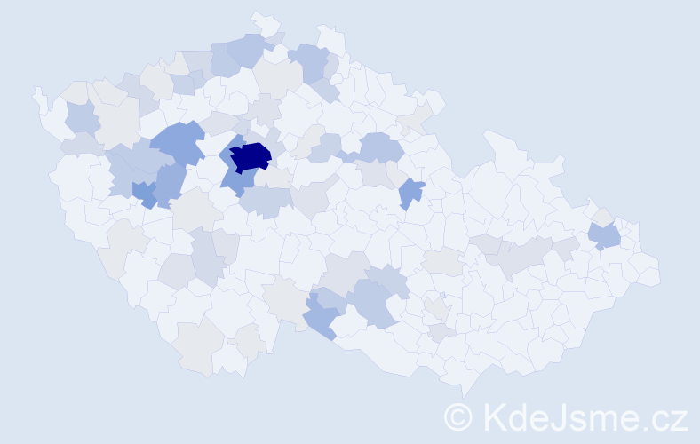 Příjmení: 'Vitoušová', počet výskytů 258 v celé ČR