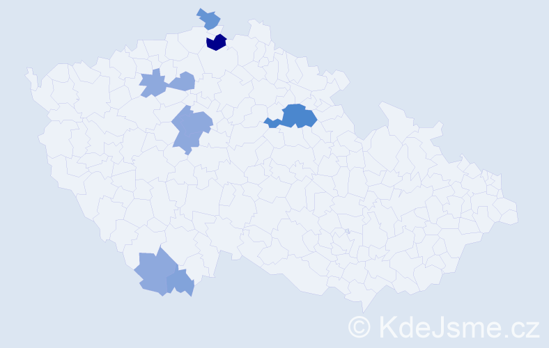 Příjmení: 'Kriesche', počet výskytů 22 v celé ČR