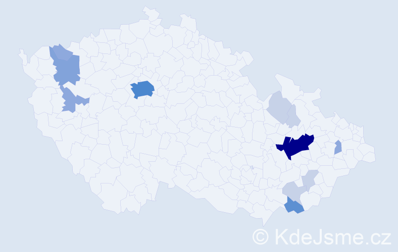 Příjmení: 'Malúš', počet výskytů 36 v celé ČR