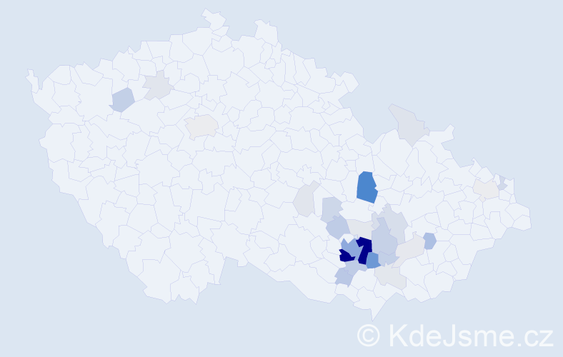 Příjmení: 'Muselík', počet výskytů 119 v celé ČR