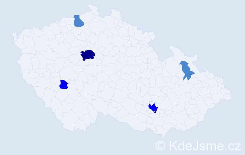 Příjmení: 'Kulchytska', počet výskytů 9 v celé ČR