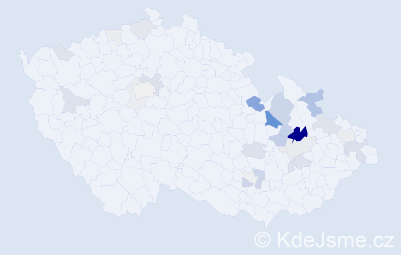 Příjmení: 'Kreuziger', počet výskytů 89 v celé ČR