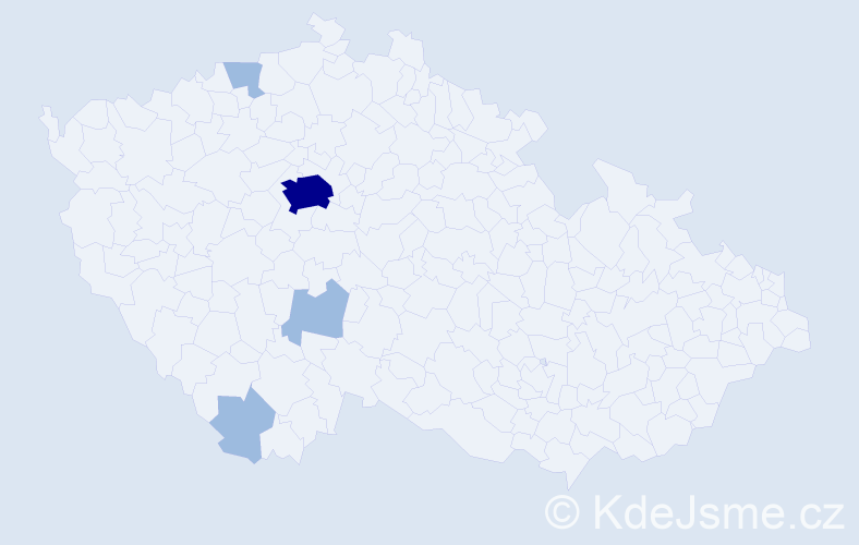 Příjmení: 'Strašrybková', počet výskytů 7 v celé ČR