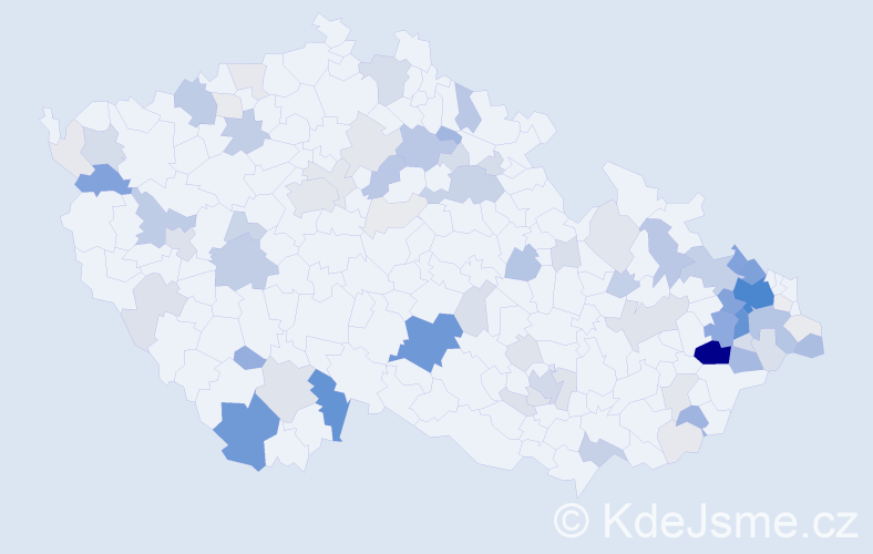 Příjmení: 'Folta', počet výskytů 403 v celé ČR