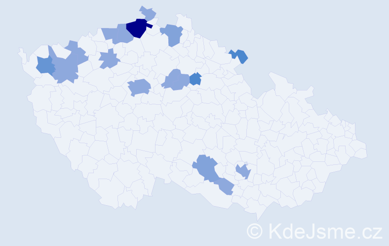 Příjmení: 'Csupori', počet výskytů 34 v celé ČR