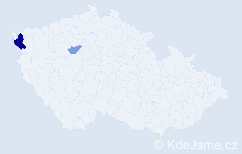 Příjmení: 'Feksová', počet výskytů 3 v celé ČR
