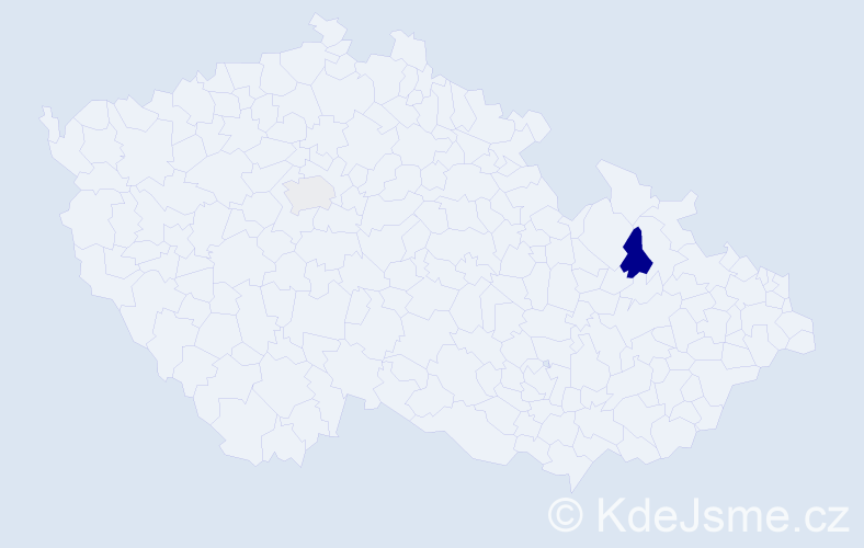 Příjmení: 'Randys', počet výskytů 3 v celé ČR
